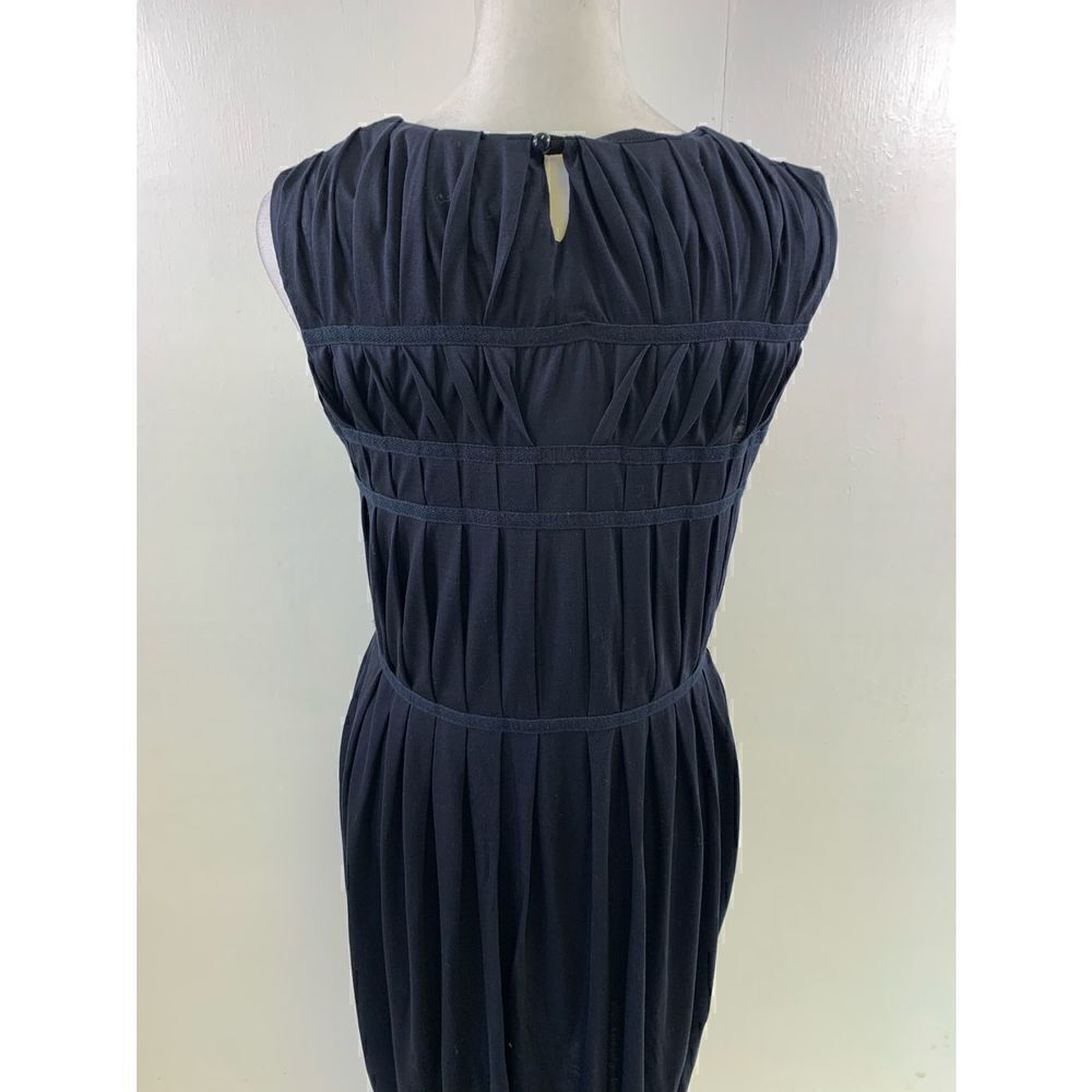 Rodier Navy Lyocell Dress Size 6 - Picture 4 of 12